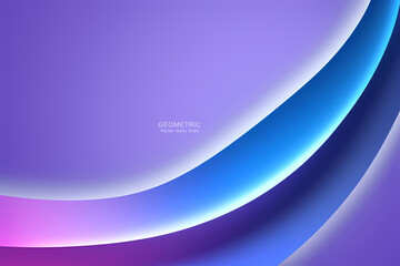 Soft Purple Wave Background, Abstract geometric background with liquid shapes. Vector illustration.