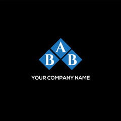 BAB letter logo design on white background. BAB creative initials letter logo concept. BAB letter design.
