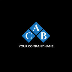 ACB letter logo design on black background. ACB creative initials letter logo concept. ACB letter design.
