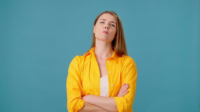 Woman weighs pros and cons pondering best course of action