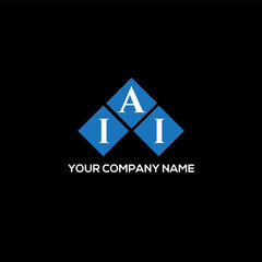 AII letter logo design on black background. AII creative initials letter logo concept. AII letter design.
