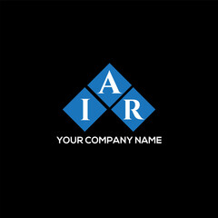 AIR letter logo design on black background. AIR creative initials letter logo concept. AIR letter design.
