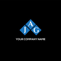 Fototapeta premium AJG letter logo design on black background. AJG creative initials letter logo concept. AJG letter design. 