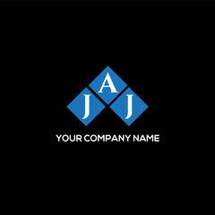 AJJ letter logo design on black background. AJJ creative initials letter logo concept. AJJ letter design.
