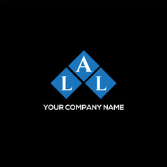 ALL letter logo design on black background. ALL creative initials letter logo concept. ALL letter design.
