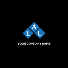 ALU letter logo design on black background. ALU creative initials letter logo concept. ALU letter design.
