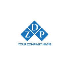 Fototapeta premium DZP letter logo design on white background. DZP creative initials letter logo concept. DZP letter design. 