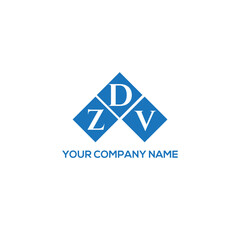 DZV letter logo design on white background. DZV creative initials letter logo concept. DZV letter design.
