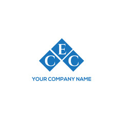 ECC letter logo design on white background. ECC creative initials letter logo concept. ECC letter design.
