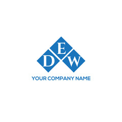 Fototapeta premium EDW letter logo design on white background. EDW creative initials letter logo concept. EDW letter design. 