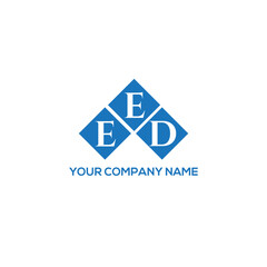 EED letter logo design on white background. EED creative initials letter logo concept. EED letter design.
