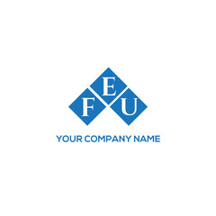 EFU letter logo design on white background. EFU creative initials letter logo concept. EFU letter design.
