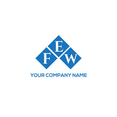 EFW letter logo design on white background. EFW creative initials letter logo concept. EFW letter design.
