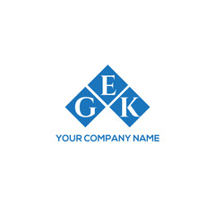EGK letter logo design on white background. EGK creative initials letter logo concept. EGK letter design.
