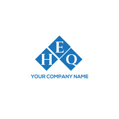 EHQ letter logo design on white background. EHQ creative initials letter logo concept. EHQ letter design.
