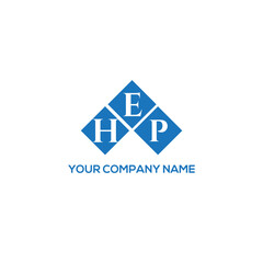 EHP letter logo design on white background. EHP creative initials letter logo concept. EHP letter design.
