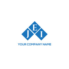 EJI letter logo design on white background. EJI creative initials letter logo concept. EJI letter design.
