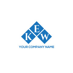 EKW letter logo design on white background. EKW creative initials letter logo concept. EKW letter design.
