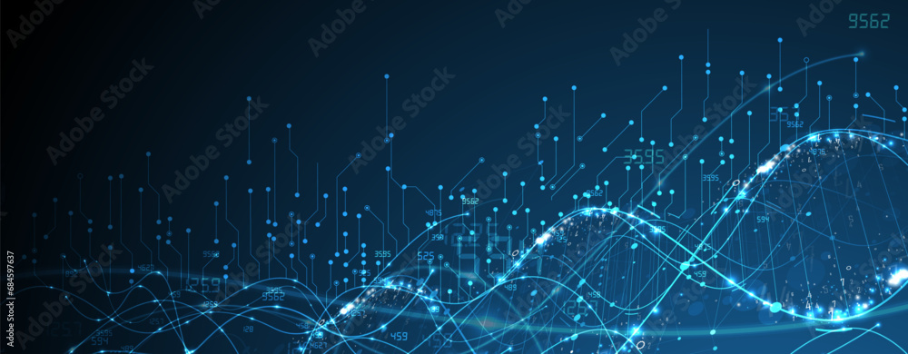 Aufkleber Abstract vector background. Futuristic technology style. Elegant background for business tech presentations.