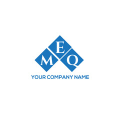 EMQ letter logo design on white background. EMQ creative initials letter logo concept. EMQ letter design.
