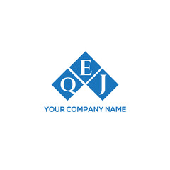 EQJ letter logo design on white background. EQJ creative initials letter logo concept. EQJ letter design.
