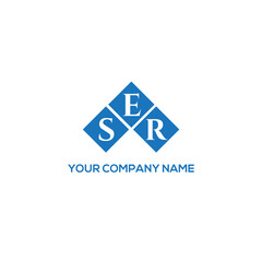 Fototapeta premium ESR letter logo design on white background. ESR creative initials letter logo concept. ESR letter design. 