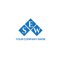 Fototapeta premium ESW letter logo design on white background. ESW creative initials letter logo concept. ESW letter design. 