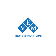 EVM letter logo design on white background. EVM creative initials letter logo concept. EVM letter design.
