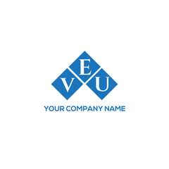 Fototapeta premium EVU letter logo design on white background. EVU creative initials letter logo concept. EVU letter design. 
