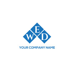 EWD letter logo design on white background. EWD creative initials letter logo concept. EWD letter design.
