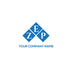 EZP letter logo design on white background. EZP creative initials letter logo concept. EZP letter design.
