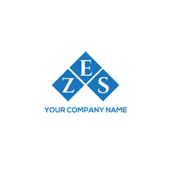 Fototapeta premium EZS letter logo design on white background. EZS creative initials letter logo concept. EZS letter design. 