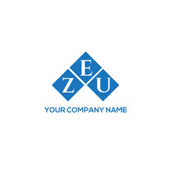 Fototapeta premium EZU letter logo design on white background. EZU creative initials letter logo concept. EZU letter design. 