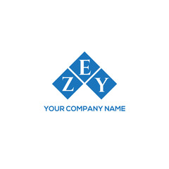 Naklejka premium EZY letter logo design on white background. EZY creative initials letter logo concept. EZY letter design. 