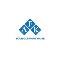 Fototapeta premium FAK letter logo design on white background. FAK creative initials letter logo concept. FAK letter design. 