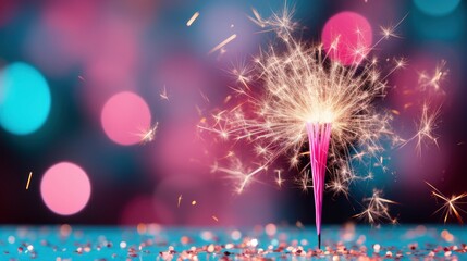 Obraz premium Sparkler , Background HD, Illustrations