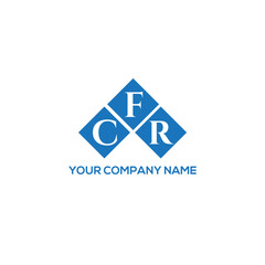 FCR letter logo design on white background. FCR creative initials letter logo concept. FCR letter design.
