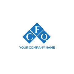 Fototapeta premium FCQ letter logo design on white background. FCQ creative initials letter logo concept. FCQ letter design. 