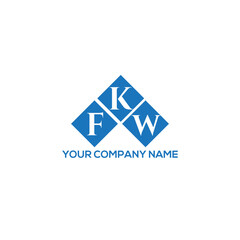 KFW letter logo design on white background. KFW creative initials letter logo concept. KFW letter design.
