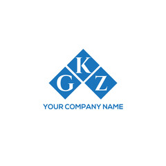 Naklejka premium KGZ letter logo design on white background. KGZ creative initials letter logo concept. KGZ letter design. 