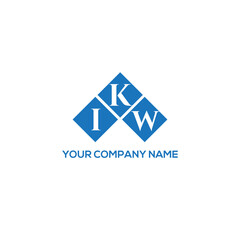 KIW letter logo design on white background. KIW creative initials letter logo concept. KIW letter design.
