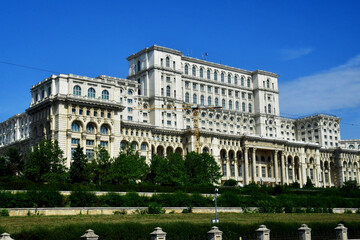 Bucarest, Romania - july 2 2023 : Parliament Palace