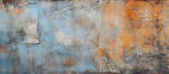 A Vibrant Composition of Blue and Orange: A Painting that Captures the Essence of Colorful Harmony created images with generative ai