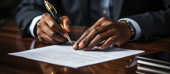 a hand giving advice application form documents, considering a mortgage loan offer. business view - obrazy, fototapety, plakaty