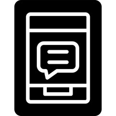 Message On Phone Icon