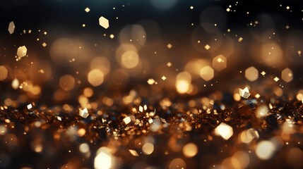 Xmas Golden Transparent Sparkles Glitter Lights , Background HD, Illustrations