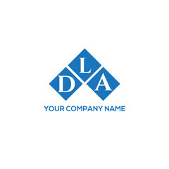 Fototapeta premium LDA letter logo design on white background. LDA creative initials letter logo concept. LDA letter design. 