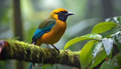 Naklejka premium blue and yellow macaw