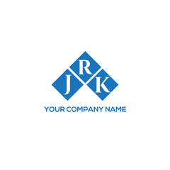 Fototapeta premium RJK letter logo design on white background. RJK creative initials letter logo concept. RJK letter design. 