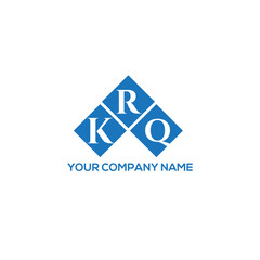 Fototapeta premium RKQ letter logo design on white background. RKQ creative initials letter logo concept. RKQ letter design. 